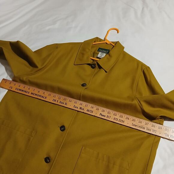 NWT Harve Benard by Benard Woltzman 22W Wool Chartreuse Fully Lined Jacket - Picture 11 of 11